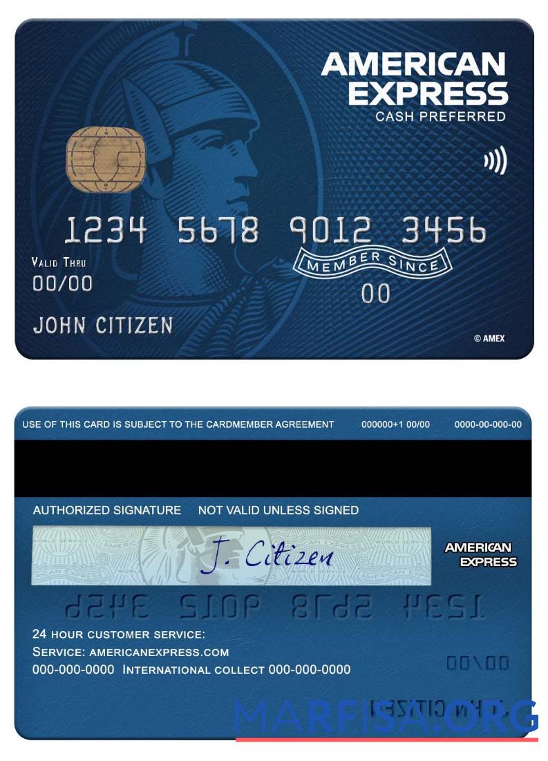 Blank USA North Carolina BB&T Corp. bank amex blue cash preferred card template